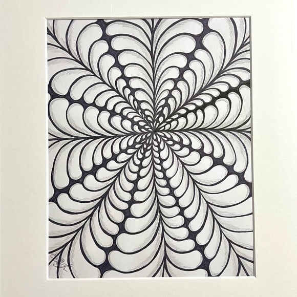 NEW ORIGINAL SIGNED ARTWORK INK DRAWING ON PAPER - Picture 4 of 12